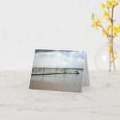 Boten en de kustlijn Blank Kaart (Gele Bloem)
