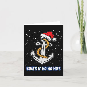 Boten En Ho Ho Hos Kerst Pyjama Grappig Humor X-m Kaart