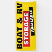 Boten- en RV-opslag Beschikbare perceelruimte buit Spandoek (Verticaal)