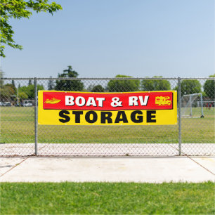 Boten- en RV-opslagterrein Beschikbare Buitenruimt Spandoek