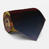 Boten en vuurwerk stropdas (Opgerold)