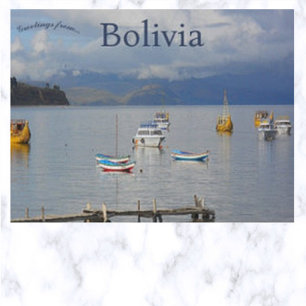 Boten in Bolivia Briefkaart