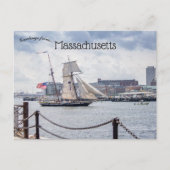 Boten in Boston Harbor Massachusetts Briefkaart (Voorkant)