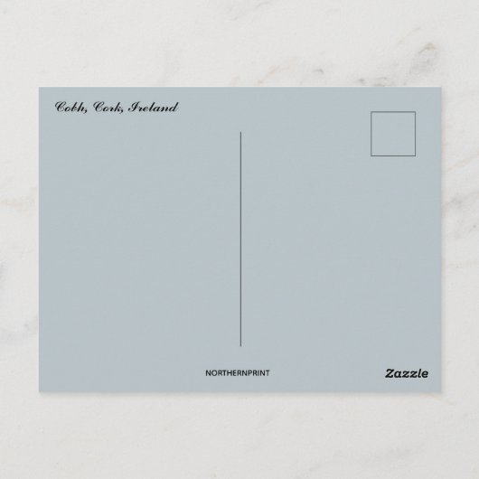 Boten in Cobh Cork Nederland Briefkaart (Achterkant)
