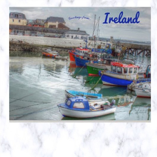 Boten in Cobh Cork Nederland Briefkaart
