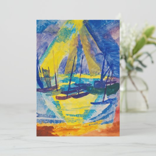 Boten in de avondzon | Fritz Schaefler (Staand voorkant)