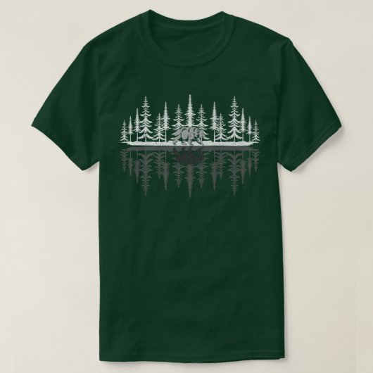 Boten in de buitenlucht Reflection Wilde Dier in h T-shirt (Design voorkant)