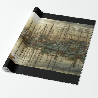 Boten in de haven cadeaupapier