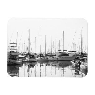Boten in de haven magneet