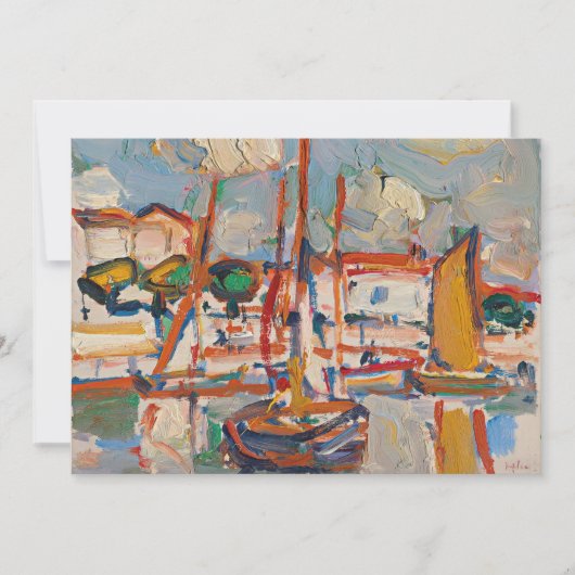 Boten in de haven | Samuel John Peploe (Voorkant)