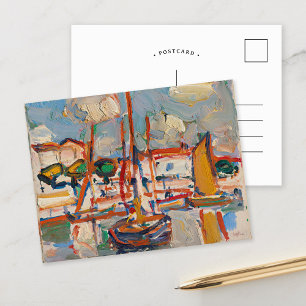 Boten in de haven   Samuel John Peploe Briefkaart