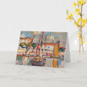 Boten in de haven | Samuel John Peploe Kaart (Gele Bloem)