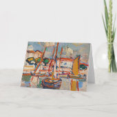 Boten in de haven | Samuel John Peploe Kaart (Voorkant)