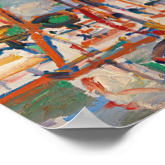 Boten in de haven | Samuel John Peploe Poster (Hoek)