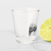 Boten in de haven shot glas (Links)