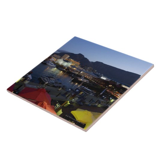 Boten in de haven, Zuid-Afrika Tegeltje (Zijkant)