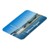 Boten in de York River door Yorktown Magneet (Linkerzijde)