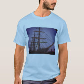 Boten in de zeehaven t-shirt (Voorkant)