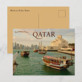 Boten in Doha, Qatar Briefkaart (Voorkant / Achterkant)