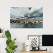 Boten in een haven poster (Thuiskantoor)
