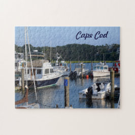 Boten in een Kaap Cod Harbour Legpuzzel