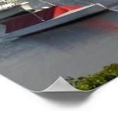 Boten in een Kaapkabeljauwhaven tijdens de zomer Poster (Hoek)