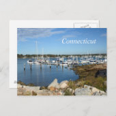 boten in een moeras in Stonington, Connecticut Briefkaart (Voorkant / Achterkant)