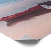 Boten in het meer poster (Hoek)