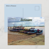 Boten in het Surinaamse Briefkaart (Voorkant / Achterkant)