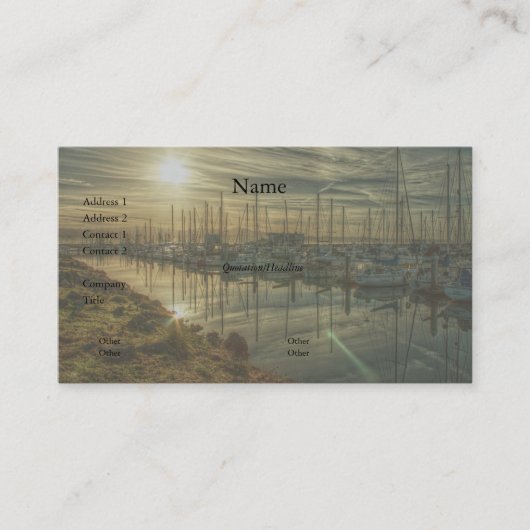 Boten in het Visitekaartje Harbour 2 (Voorkant)