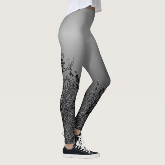 Boten in houtskool leggings (Rechts)