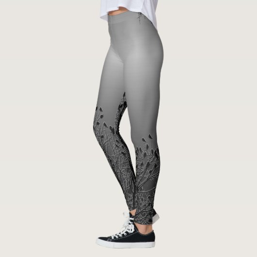 Boten in houtskool leggings (Links)