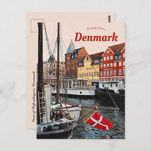 Boten in Kopenhagen Briefkaart Denemarken (Voorkant / Achterkant)