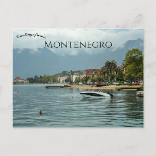 Boten in Kotor Montenegro Ansichtkaart Briefkaart