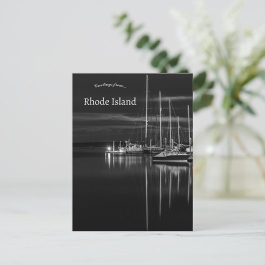 Boten in North Kingstown Rhode Island Briefkaart (Staand voorkant)