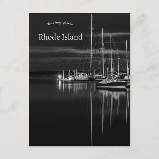 Boten in North Kingstown Rhode Island Briefkaart (Voorkant)