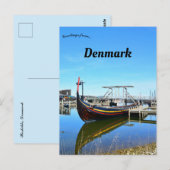 Boten in Roskilde Denemarken Briefkaart (Voorkant / Achterkant)