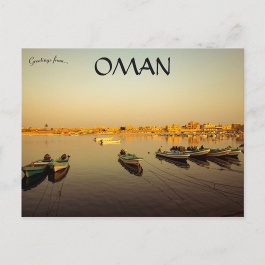 Boten in Salalah Oman Briefkaart (Voorkant)