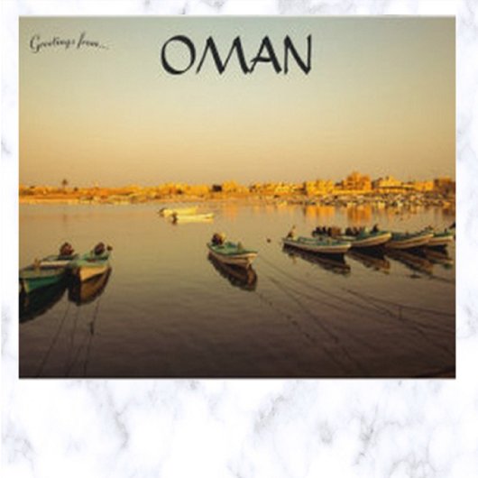 Boten in Salalah Oman Briefkaart