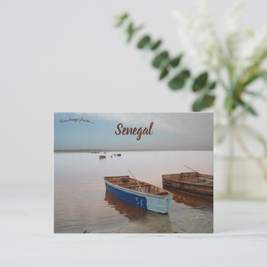 Boten in Senegal Briefkaart (Staand voorkant)