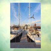 Boten in Tidewater Yacht Marina Window Cling Raamsticker (Vel 3)