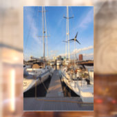 Boten in Tidewater Yacht Marina Window Cling Raamsticker (Vel 2)