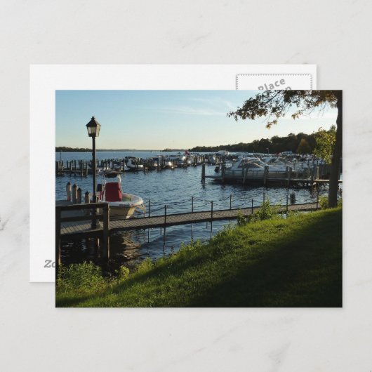 Boten in Wayzata Briefkaart (Voorkant / Achterkant)