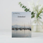 Boten in Zug Zwitserland Briefkaart (Staand voorkant)