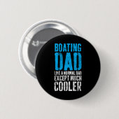Boten Kapitein Boot Vader Vaderdag Ronde Button 5,7 Cm (Voorkant /achterkant)