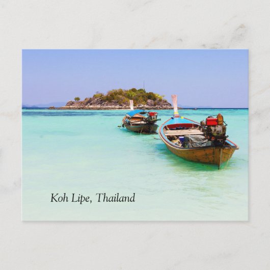 Boten, Koh Lipe, Thailand Briefkaart (Voorkant)