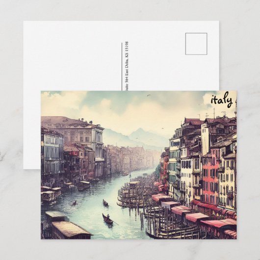 Boten kopen kaart Italië Massa mailing briefkaarte (Voorkant / Achterkant)