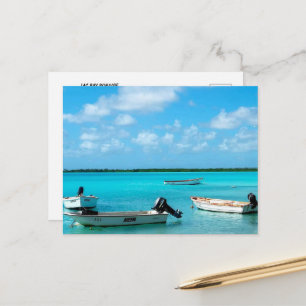 Boten, Lac Bay Bonaire Briefkaart