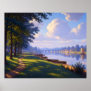 Boten langs de Stille Rivier Poster