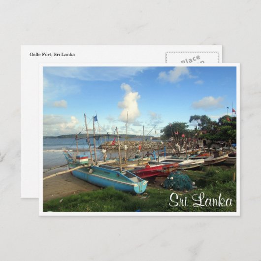 boten met de voorzijde briefkaart (Voorkant / Achterkant)